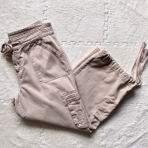 Clio tan cargo wide leg pants, size 10